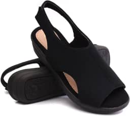 Sandália Anabela Ortopédica Feminina Para Joanete E Esporão