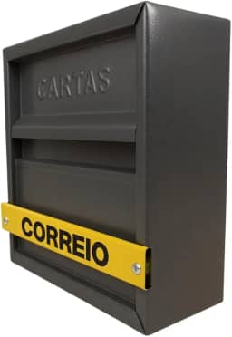 Caixa Correio,Caixa De Correio Carta Grade Horizontal, Portão Luxo (Cinza)