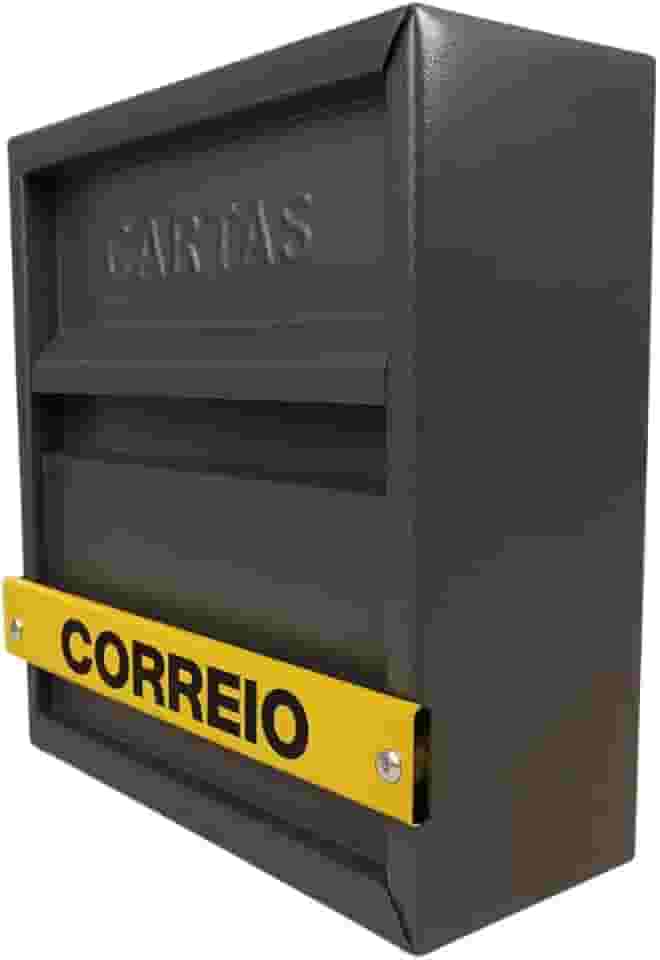 Caixa Correio,Caixa De Correio Carta Grade Horizontal, Portão Luxo (Cinza)