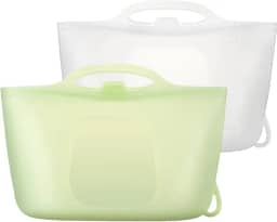 Bolsa esterilizadora de micro-ondas de silicone XL | Sacos esterilizadores de bomba de leite para mamadeiras/chupetas, sacos reutilizáveis para esterilização a vapor para viagens e uso doméstico, 2