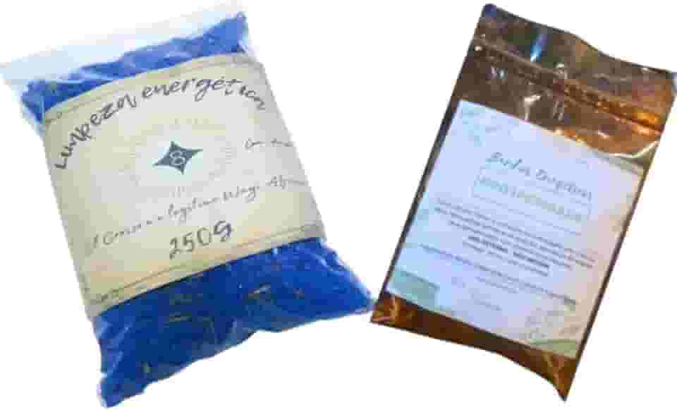 Kit Limpeza Energética Sal Grosso e Anil + Banho Abre Caminhos e Prosperidade