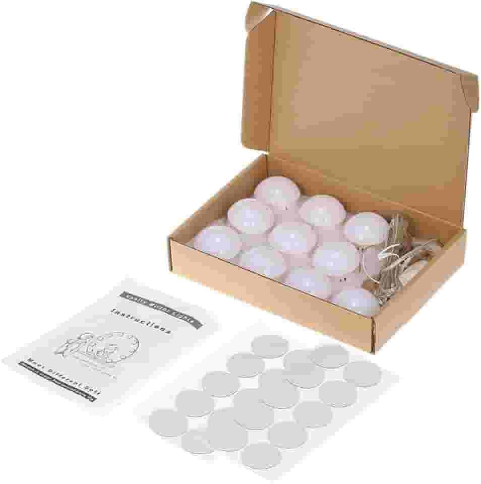 Andoer Kit de 10 luzes LED para espelho de maquiagem com lâmpadas reguláveis Faixa de luminária para penteadeira de maquiagem definida na porta USB do camarim