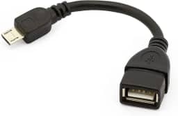 Cabo Otg Usb Tablet CelularCabo OTG Cor Preto Cabo Conector V8