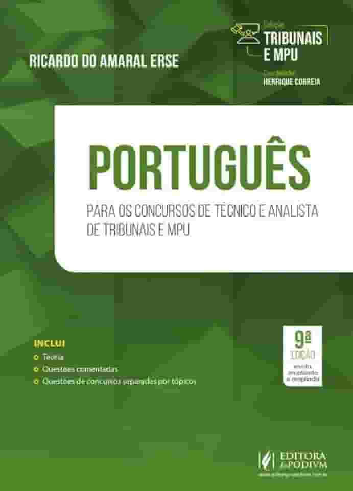 Tribunais E MPU - Português Para Os Concursos De Técnico E Analista - 9ª Edição (2024)