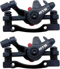 Kit De Pinça Freio A Disco Mecânico Para Bike Bicicleta 160mm GTS Com Pastilha Quadrada Aro 26-29