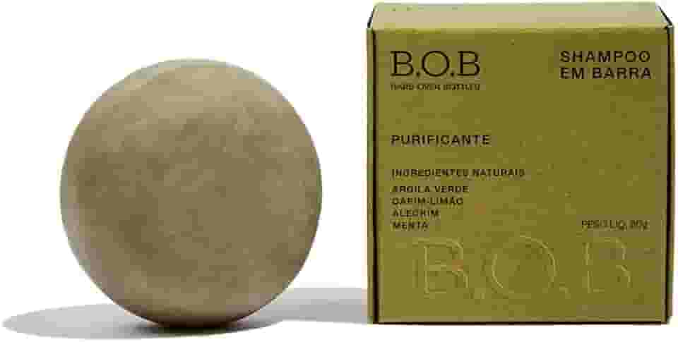 B.O.B Shampoo em Barra Purificante, 80G