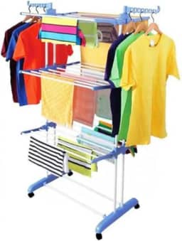 Varal Chão Arara Cabideiro Sapateira NO2PROBLEMS Rodas Ajustável Praticidade Resistente