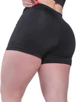 Short Fitness Feminino Forro Duplo Zero Transparência Cós Curto – Academia Corrida Treinos – Confortável e Resistente - Brazilian Fitness AQN