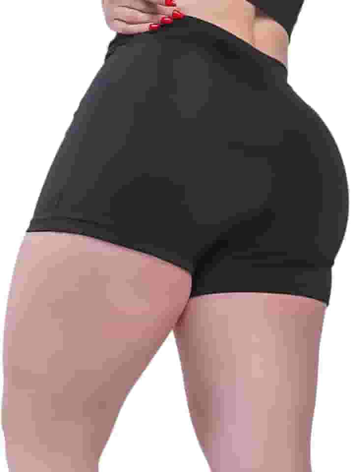 Short Fitness Feminino Forro Duplo Zero Transparência Cós Curto – Academia Corrida Treinos – Confortável e Resistente - Brazilian Fitness AQN