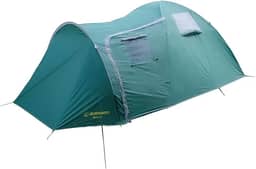 Guepardo, Barraca Zeus 6 Pessoas com Avancê Fechado e Coluna d'Água de 2500mm, Espaçosa e Resistente para Camping em Família, Verde e Cinz