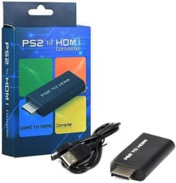 Adaptador Conversor De Áudio e Vídeo Compatível Com Playstation 2 Ps2 Play2 Para Hdmi Tv Monitor Usb