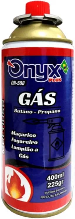 Refil para Maçaricos Fogareiros e Lampiões Gás Butano-Propano 400ml 225g