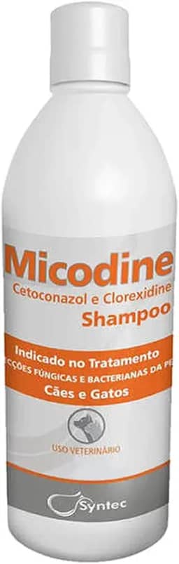SYNTEC Micodine Shampoo Syntec Cetoconazol Para Cães E Gatos 500Ml