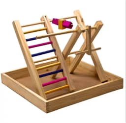 KIT Brinquedo Playground Para Calopsita, Periquito + Ponte Escada 40CM