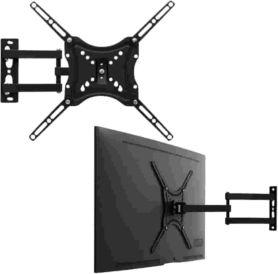 Suporte Articulado de Parede para TV, Ajuste Livre, Adequado para TVs de 14 a 55 Polegadas, Suporta um Peso Máximo de 50 Quilogramas