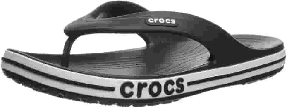 Chinelo crocs bayaband flip black/white