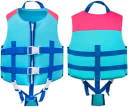 Crianças colete salva-vidas neoprene nadar trainer colete salva-vidas de passeio rápido conforto para aprender a nadar para esportes aquáticos