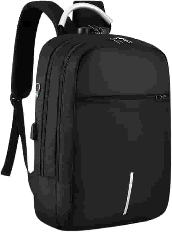 Mochila Executiva Impermeável Usb Senha Resistente Compacta (Preto)