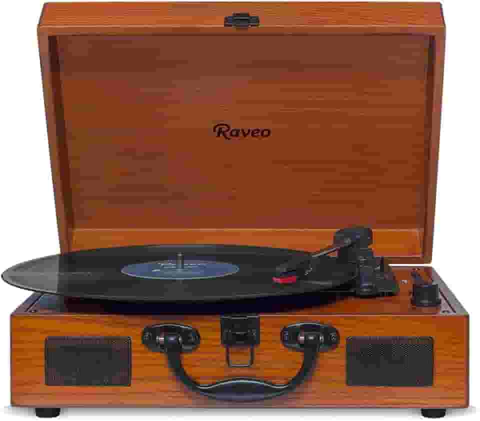 Raveo Vitrola com USB e Bluetooth, Sonetto Wood, 10W, marrom
