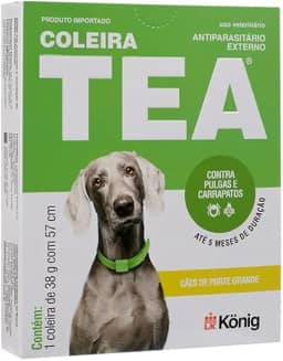 KONIG Coleira Tea 38G - Antipulgas E Carrapatos Para Cães - Grande Porte
