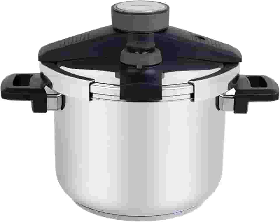 Panela de Pressão Tramontina Presto em Aço Inox Fundo Triplo com 5 Dispositivos de Segurança 22 cm 6 L