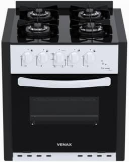 Fogao de Embutir 4 Bocas Venax Picasso Line Branco Gas Glp