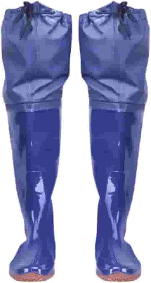 predolo Calças de pesca estilo wading, botas de cano alto em PVC para caça e jardinagem, resistentes ao desgaste, para adultos
