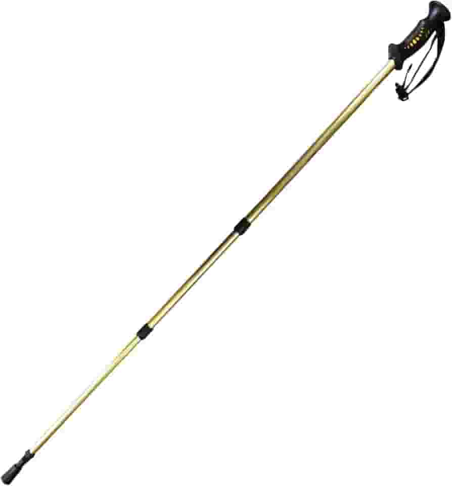 JustGoFit Bastão de Caminhada Ajustável – Alumínio Leve, Dobrável com Ponta Antiderrapante