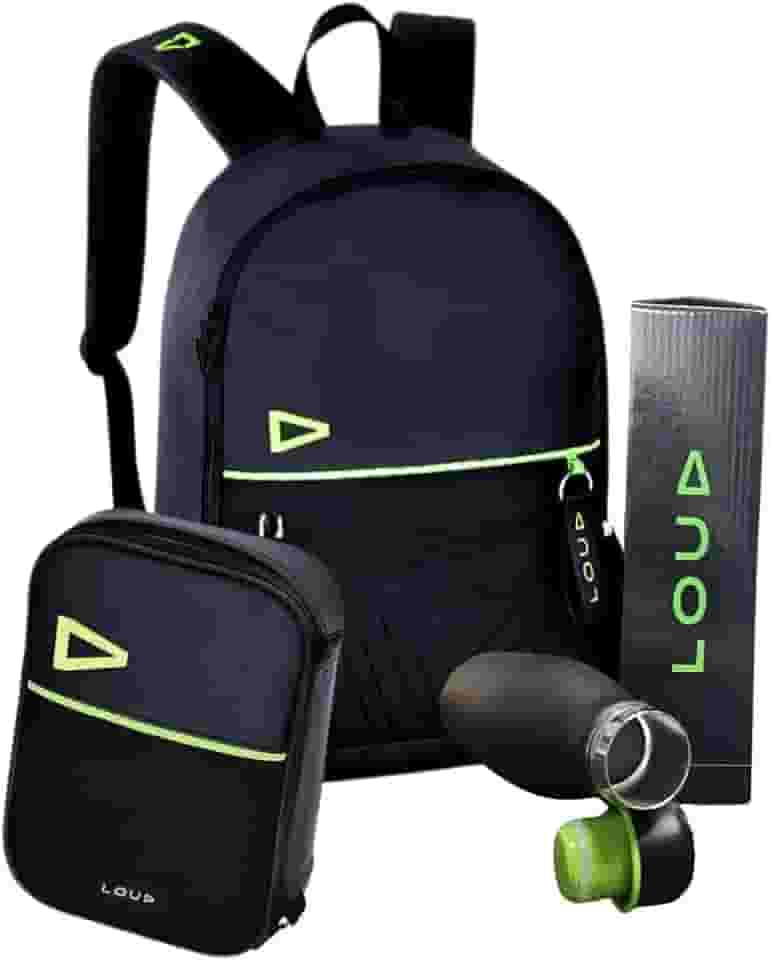 Kit Mochila Gamer Loud com Estojo e Garrafa Térmica LO24655 21 Litros