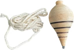 Kit 6 Brinquedo Pião lembrancinha de madeira + corda fieira