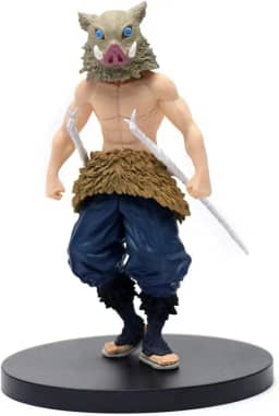 Gazaar Kimetsu No Yaiba Mouth Flat Inosuke 16 cm Figura de Ação Desenho Estátua Brinquedos Japonês Ainme Figura Estatueta Modelo Colecionável Ornamentos de Mesa Decoração