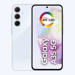 Samsung Galaxy A35 5G, Câmera Tripla Traseira de até 50MP, Selfie de 13MP, Nightography, Apagador de objetos, Design em vidro, IP67, Tela Super AMOLED de 6.6" 120Hz Vision Booster, 256GB - Azul Claro