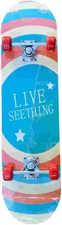 Skate Semi Profissional Montado Completo Modelos, Montado Skate Infantil Semi Profissional Juvenil Radical Skateboard Criança Shape com Lixa - Arte de Rua