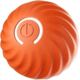Bolinha Pet Interativa Com Movimento Automático – Brinquedo Interativo Recarregável USB, Estimula Exercícios e Reduz Estresse Premium (LARANJA)