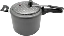 Panela de Pressão Grande 7L – Antiaderente Cinza Grafite, Ideal para Feijão, Sopas e Receitas do Dia a Dia