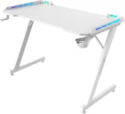 Mesa Gamer SuperFrame Epic RGB, Com Suporte Para Headset e Copo, Branco, SF-TB-EP11060WF RGB