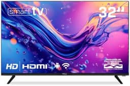 Smart TV HQ 32" HD tela sem bordas Androind 12 design slim HQS32NKHM