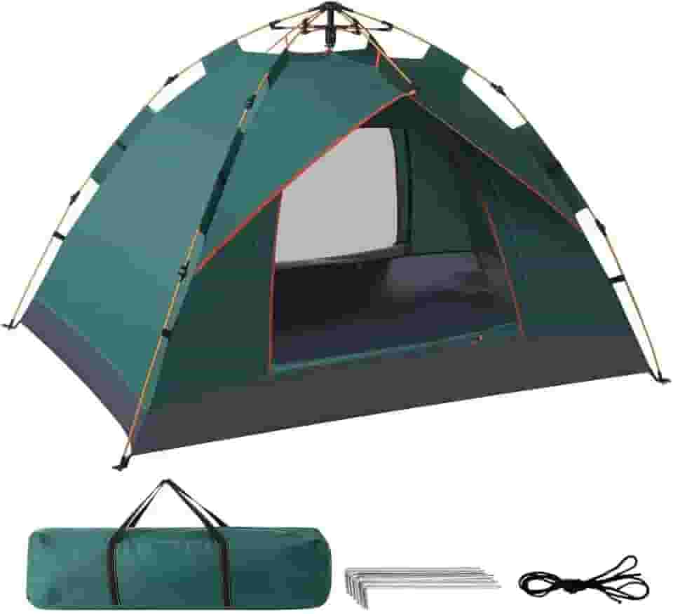 NEW HAWAII Barraca Camping Portátil,Tenda de Acampamento Automática 3-4 Pessoas 200 * 200 * 138cm
