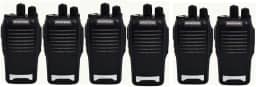 Kit 6 Walkie-talkie Baofeng Radio Comunicador Alto Alcance Bf777s
