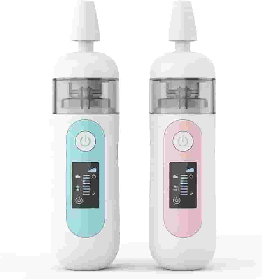 Aspirador Nasal Elétrico Recarregável para Bebê – Sucção Forte 65KPA, 6 Velocidades, Ponteiras em Silicone, Higiene Segura Infantil