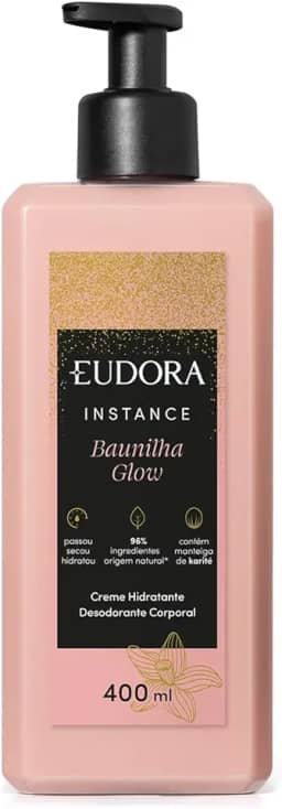Eudora Instance Creme Hidratante Desodorante Corporal Baunilha Glow 400ml