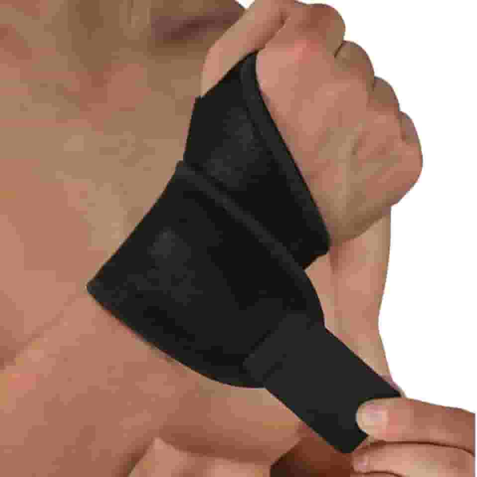 Munhequeira Ajustável Suporte de Pulso Trendinite Fibromialgia Alivio da Dor Ortopedica Treino Crossfit Academia Punho