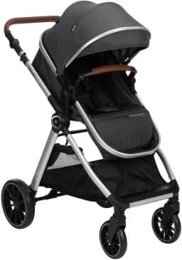 Carrinho de Bebê Infanti, Romanzo, Preto Granizo