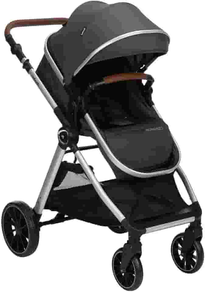 Carrinho de Bebê Infanti, Romanzo, Preto Granizo