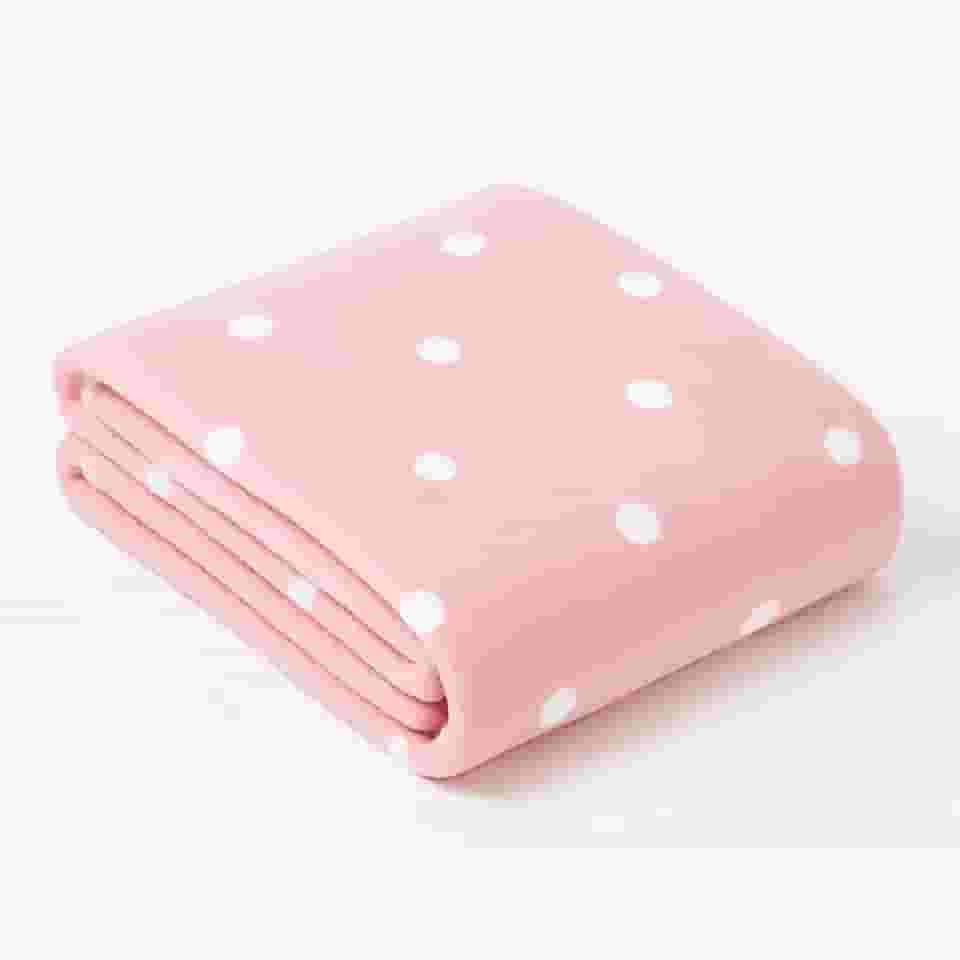 Manta Cobertor Em Microfibra Dyuri Mix 180x200cm Toque Aveludado Estampada Em Bolinhas Poa 1 Peça | ADMIRARE (ROSA)