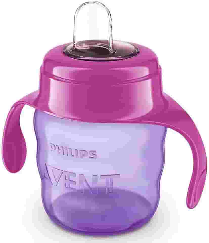 Copo De Transição Philips Avent 200ml 6m+ Rosa com Alças