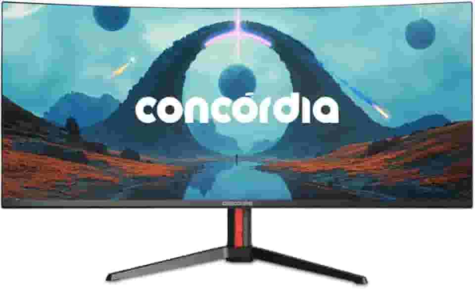 Monitor Concórdia Gamer Curvo Ultrawide UZ340 34'' WQHD 165hz 1ms 2*HDMI 2*DP SRGB 100% PIP/PBP