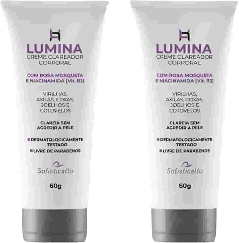 Kit 2 Clareador de Virilha Axila Cotovelo Joelho Corpo Todo - Sofisticatto - Creme Clareador - Iluminando - Whole Body - Unisex