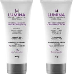 Kit 2 Clareador de Virilha Axila Cotovelo Joelho Corpo Todo - Sofisticatto - Creme Clareador - Iluminando - Whole Body - Unisex