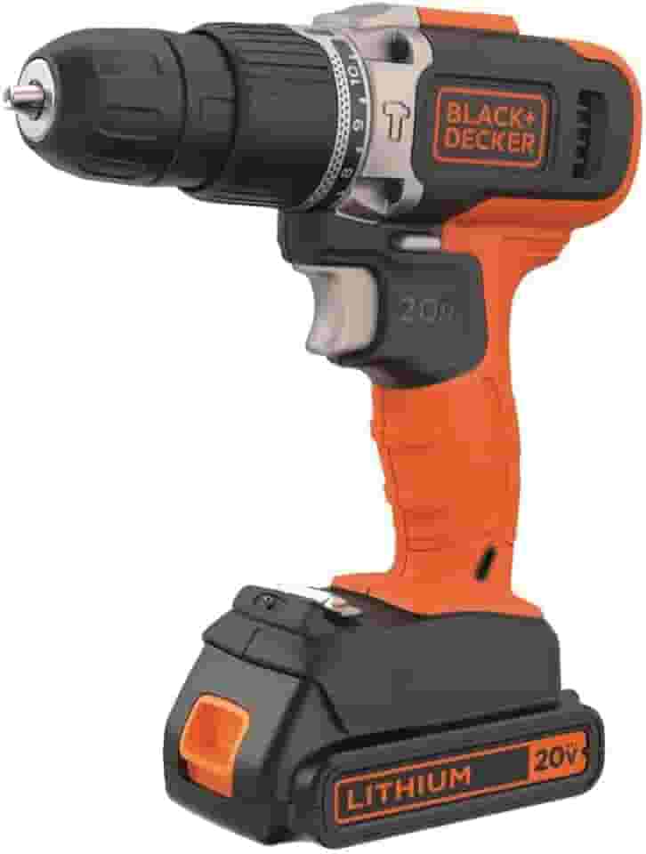 BLACK+DECKER Furadeira e Parafusadeira de Impacto à Bateria 20V BCD704C1 110V